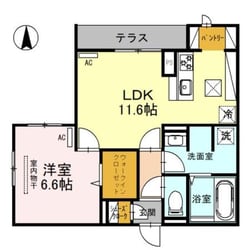 Clashist細井川の物件間取画像